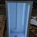 Velieta Commercial Beverage Refrigerator with Glass Door, 383L Display Fridge Beverage Cooler with Customizable Lightbox Adjustable Shelves, Drink Fridge Merchandiser for Restaurant Shop, White