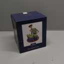 Disney Precious Moments Figurine Toy Story - Bundle with 6" Porcelain Bisque Figurine Featuring Woody, Buzz Lightyear, Green Aliens Plus Stickers | Toy Story Decorations