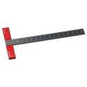 T-Shaped Square Metal Ruler, 6 Inch, Perfect for Art Framing, DIY Projects