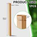 CroBlissful 3" x 3" x 48" Solid Red Oak Stair Newel Post with a Single Groove Notched Newel Wood Balusters for Staircase Interior Railing Newels for Stair Handrails