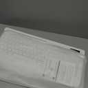 Wireless Keyboard and Mouse Combo - Full-Sized Ergonomic Keyboard with Wrist Rest, Phone Holder, Sleep Mode, Silent 2.4GHz Cordless Keyboard Mouse Set for PC, Laptop - Trueque (Pure White, 1 Pack)