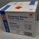 Basic Medical Blue Nitrile Exam Gloves, Latex-Free & Powder-Free Food-Safe House Cleaning Disposable Glove (1000 Pcs)