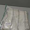 DriftAway Farmhouse Double Layer Linen Blackout Tie Up Curtains Thermal Insulated Vertical Striped Fully Lined Balloon Roman Shade Bathroom Window Adjustable Rod Pocket 39 Inch by 55 Inch Gray (Grey)