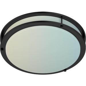 DYMOND LED Ceiling Light Flush Mount Dimmable Adjustable Lighting from Warm White to Daylight 2700K 3000K 3500K 4000K 5000K 5 in 1 Selectable CCT (Matte Black, 14 Inch)