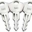 (3  Pack) 3K2 Keys for Sentry Safes Model 1100, Compatible with Safe Boxes, Lock Boxes, File Cabinets and Storage Chests, Pre Cut to Key Code 3A2-3W2 10 pack