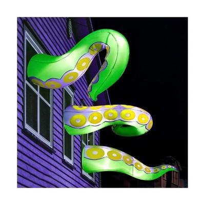 Joiedomi 3 Pcs Halloween Inflatables Green Octopus Tentacle Outdoor Decoratio...