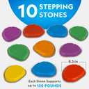 NATIONAL GEOGRAPHIC Stepping Stones for Kids  Durable Non-Slip Stones Encourage Toddler Balance & Gross Motor Skills, Indoor & Outdoor Toys, Obstacle Course, Gifts for Toddlers (Amazon Exclusive)