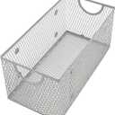 YBM Home Wire Mesh Storage Basket Organizer for CD and DVDs (11 x 5.5 x 5)