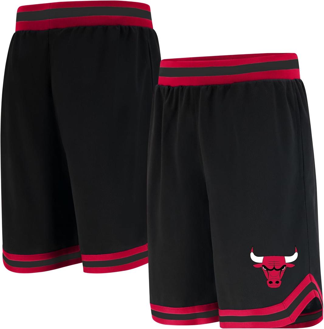 Ultra Game Men's NBA Official Soft Air Mesh Ultimate Basketball Shorts - OG Fit (Black, S)