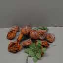 Ling's moment Flowers 16pcs Burnt Orange Rust Blooming Peonies Artificial Flowers with Stem, Artificial Peony Flowers for DIY Wedding Decorations Centerpieces Bouquets Boutonnieres (0r-brown Orange)