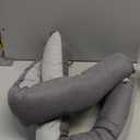 MAGZO Door Draft Stopper, 72 Inch Under Door Draft Blocker Noise Stopper, Weighted Wind Blocker Draft Guard for Bottom of Door, Gray (72in x 4in)