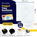 2 x Clear Contact Paper Peel and Stick for Plastic Book Cover Protector, 17.7in x 10ft Clear Protective Film for Book Covers, Paperback and Textbooks, Waterproof and Self Adhesive Transparent Vinyl Roll