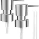 Pack of 2, Soap Dispenser Pump Replacement 2PCS Soap Pump Replacement Head, Reusable Hand Soap Dispenser Top for Lotion Bottles