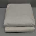 100% Blackout Shield Linen Blackout Curtains for Bedroom 84 Inches Long, Back Tab/Rod Pocket Living Room Drapes, Thermal Insulated Blackout Curtains 2 Panels Set, 50" W x 84" L, Cream