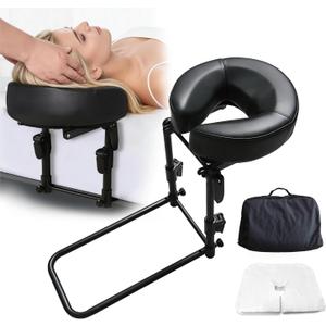 Massage Headrest for Bed, Adjustable Home Use Massage Face Cradle, Portable Massage Table Kit for Sleeping Mattress, Face Down Pillow After Eye Surgery with Storage Bag & Disposable Covers