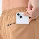 Cosmolle Men's 7" Quick Dry Stretch Hiking Shorts for Running Fishing and Outdoor Adventure with Multi Pockets (Brown, L)