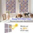 SOMWISE Rainbow Window Privacy Film,Heat Control,UV Blocking,Anti-Glare,Day & Night Privacy Protection & Decoration for Home, Bathroom,Glass Door,Static Cling,Renter-Friendly with Installation Tools