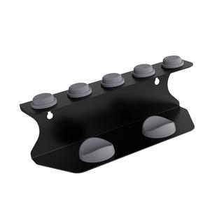 Hair Tool Organizer Wall Mount Station Multifunctional Curling Iron Stand Styling Accessories for Blow Dryer Salon Bathroom, Black