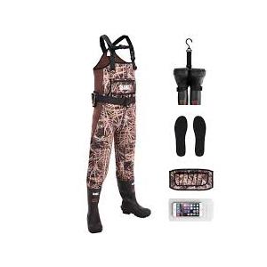 GearOZ Women Hunting Waders, 5mm Neoprene Waterfowl Duck Hunting Waders Female Insulated Chest Wader Camo for Fishing Hunter