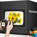 Glendan Light Box Photography, Portable Photo Studio Light Box, 16" x 16" Professional Dimmable Shooting Tent Kit with 216 LED Table Top Light & 6 Backdrops Photo Box for Product Photography