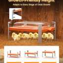 Smart Chicken Coop Heater, 200 Watts Chick Brooder Heating Plate Built-in Adaptive Temperature Sensor, Chicken Brooder Heater, Adaptable to Timer and Temp Controllers,UL-Compliant