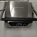 Chefman 5-in-1 Digital Panini Press Grill Sandwich Maker and Griddle Grill Combo with Removable, Reversible Dishwasher-Safe Grilling Plates, Opens 180 for Indoor BBQ /Flat Top Grill, Stainless steel (4 Slice - Digital)