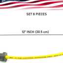 Spark Plug Wire Set for Chevrolet Express Silverado Yukon Sierra Tahoe V8 4.8L 5.3L High Temp Rubber Boots 450 F Silicone Yellow 9748HH