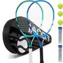 Tennis Racket for Kids 23'' Kid's Tennis Racquet Set of 2-2 Chird Tennis Rackets with 3 Balls,2 Grips,2 Vibration Dampers
