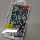 LEECG for iPhone 12 Case Fashion Flower Slim Soft Liquid Silicone Rubber Phone Cover for iPhone 12 6.1 inch-Leaf Green