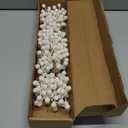 VioletEverGarden 32 Pack Glitter Christmas Picks 6.5 Inch Christmas Berry Stems White Artificial Berry Stems for Holiday Xmas Tree Home Decorations