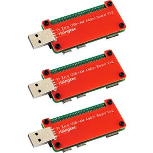 USB Dongle Breakout Board USB-A Male Expansion Board for Raspberry Pi Zero/Zero W/Zero 2/Zero W 2 (Pack of 3)