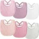 Muslin Baby Bibs Cotton Baby Drool Bandana Bibs for Baby Girls Boys Infant Newborn Toddler Drooling and Teething (Macaron Pink)