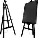 Vaste Large Adjustable Wooden Easel, Art Easel Stand for Painting Canvas, Sketch Pine Wood Floor for Adults, Heavy Duty Artist Display for Drawing, Signs