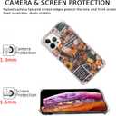 Fall Autumn Aesthetic Collage Case Compatible with iPhone 14 Pro, Autumn Pumpkin Halloween Case for iPhone 14 Pro for Teens Men and Women, Cool Trendy TPU Bumper Case Cover