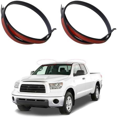 Roof Trim Molding Drip Molding Weatherstrip Compatible with Toyota Tundra Double Cab 2007 2008 2009 2010 2011 2012 2013 2014 2015 2016 2017 2018 2019 2020 75551-0C050 75552-0C050 (Not Fit Crewmax)