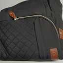 Tuwubi Diaper Bag Tote,Baby Diaper Bag with Pacifier Case Large Travel Diaper Tote Caddy for Mom and Dad Multifunction Large Baby Bag - Black
