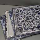 kunlisa Boho Vintage Navy Blue Kitchen Towels,Bathroom Kitchen Decor,16x24 Inch Set of 4