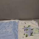 Artoid Mode Blue Hydrangea Motto Spring Kitchen Towels Dish Towels, 18x26 Inch Farmhouse Decoration Hand Towels, Set of 4