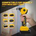 Cordless Palm Nailer for dewalt 20V Battery, Auto Hammer with Magnetic Head,0-90 Adjustable Auto Hammer for One-Handed Use, for Framing & Joist Hangers(No Battery)