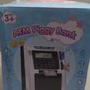 Fishboy Talking ATM Piggy Bank for Kids with Dual Debit Cards, Power-Off Memory, Auto-Opening Drawer for Real Money for Boys, Onekey Shutdown, Bill Feeder, Coin Recognition, Balance Calculator Machine (Black/Silver)