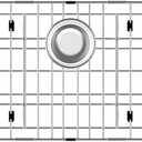 Sink Protectors for Kitchen Sink, Sink Grate Grid for Bottom of Sink, Metal Sink Rack, Bottom Basin Rack, Stainless Steel, 26-1/8" x 14-1/8"
