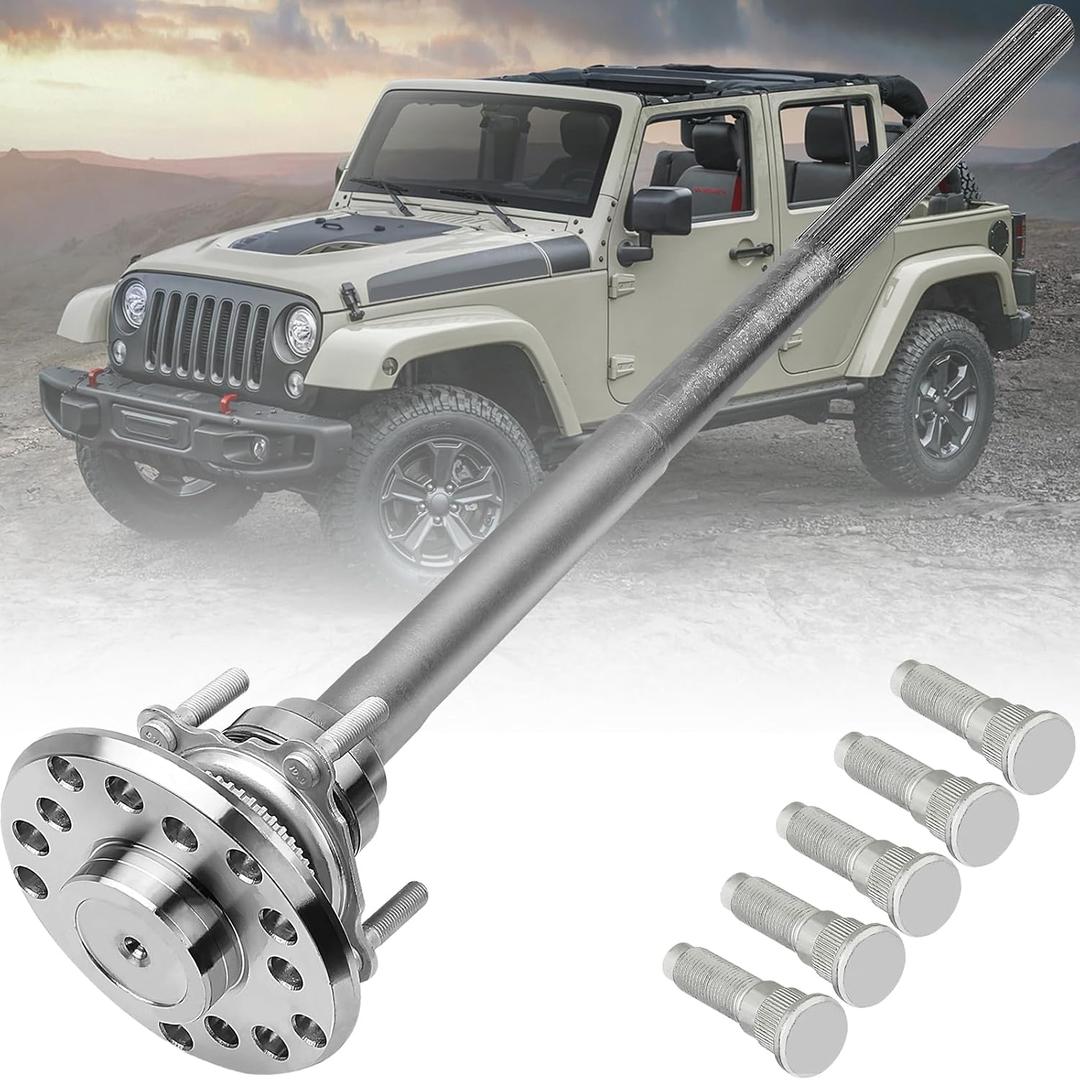 Rear Axle Shaft Assembly with Axle Bearing and Seal Fit for Jeep Wrangler 2007-2018 Wrangler JK 2018, Rear Left or Right, OE# 630-338, 630338, 68003272AA, YAWD4421830