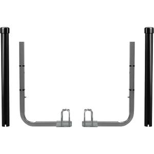 JY PERFORMANCE Boat Trailer Guide-ons, 40"/48" Adjustable, 2PCS Rustproof Electro-Galvanized Steel Trailer Guide ons, Trailer Guides with Black PVC Pipes, for Ski Boat, Fishing Boat, Sailboat Trailer