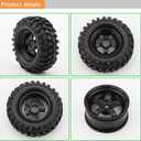 4x 1:10 RC Off-Road Car Wheel Tires 5 Spokes Wheel Rim 12 mm Hex RC Parts