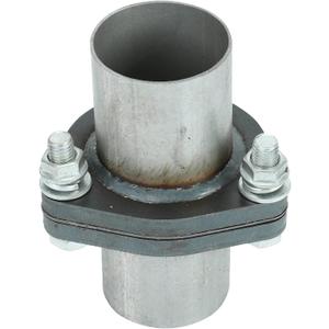 Exhaust Triangle Flange QuickFix Repair Pipe Kit w/Gasket & Hardware Universal 2.5" OD 3 Bolts
