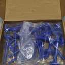 20 Pack Bule 2" Nylon Garage Door Rollers 4" Nylon Stem, Quiet/Smooth Garage Door Wheels Replacement, Use Double Seal 6200-2RS Bearings
