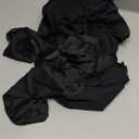 ChiaoLezhee Silk Long Robe For Women, Satin Lace-Trim, Bride Wedding-Night, Bridal Bridesmaid Kimono Robes Lightweight, Black, S