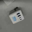 Universal Travel Adapter, International Travel Plug Adapter with 3 USB-C 2 USB-A Ports 70W, All in One Portable Socket, for USA, UK, EU, AU 224+ Countries (White)