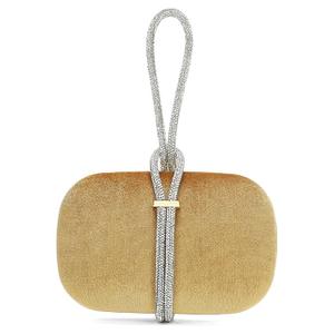 CARIEDO Women's Rhinestones Evening Green Handbag Crystal Velvet Clutch Bridal Purse for Wedding Prom Night Out Party