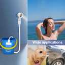 Portable Camping Shower Pump - Rechargeable Outdoor Shower Head Sprayer, Pumps Water from Bucket. Experience Refreshment Anywhere, Perfect for Camping, Hiking, Travel, Car Washing & Pet Cleaning, Medium